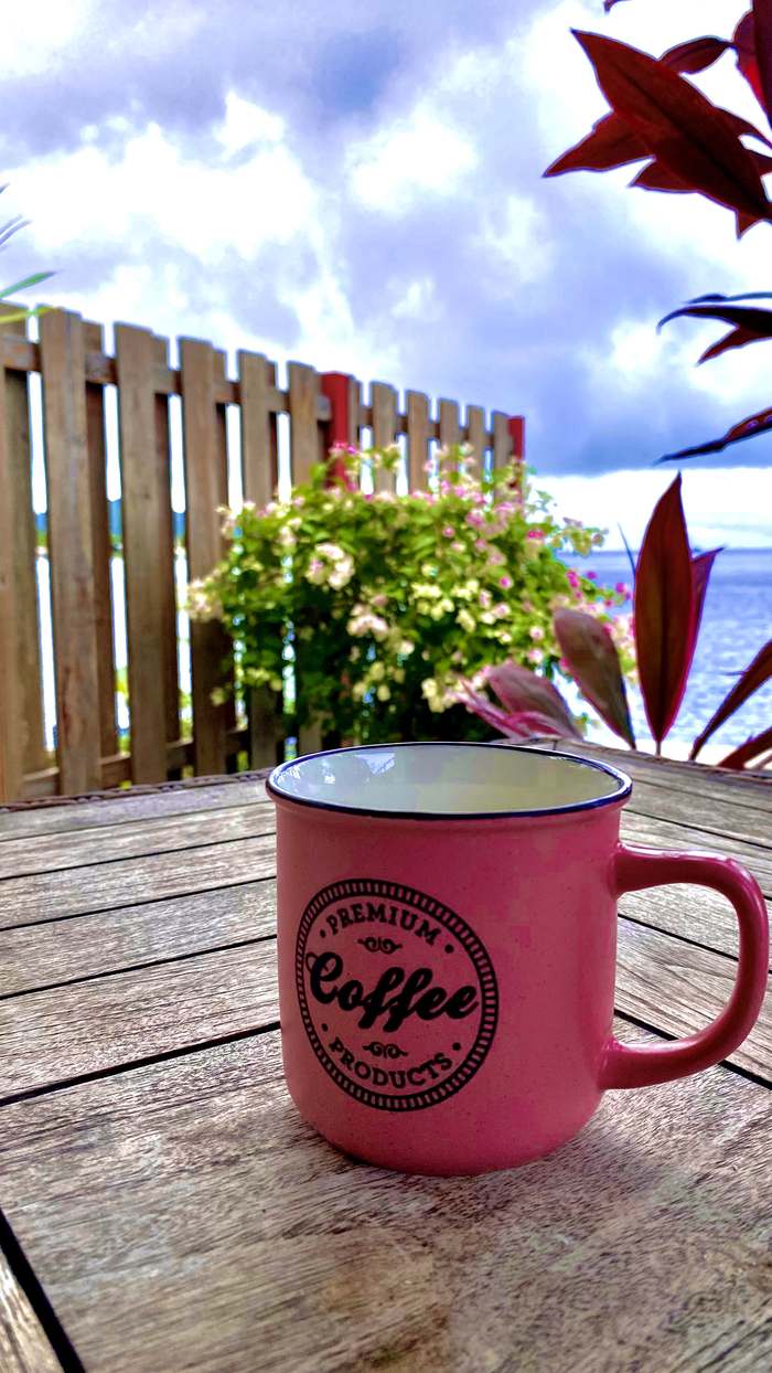 Café face au lagon